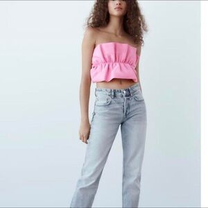 Zara Pink Crop Top